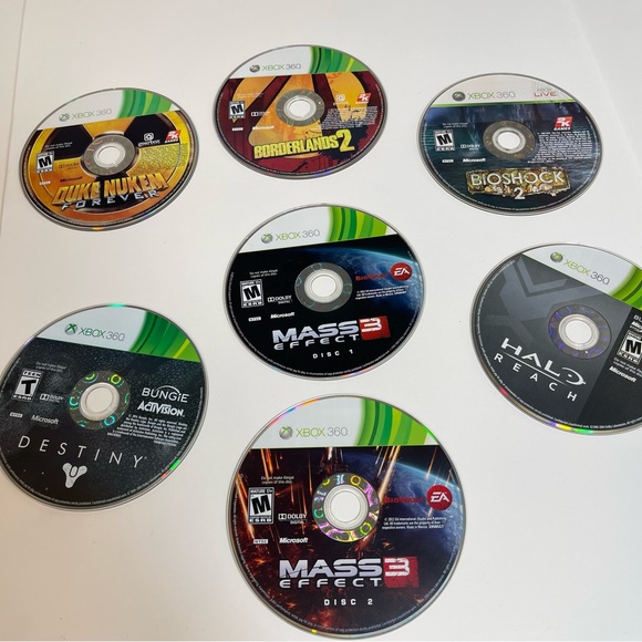 Xbox 360 Halo Reach Mass Effect 3 Bioshock 2 Destiny Borderlands 2 Duke Nukem - Picture 3 of 4